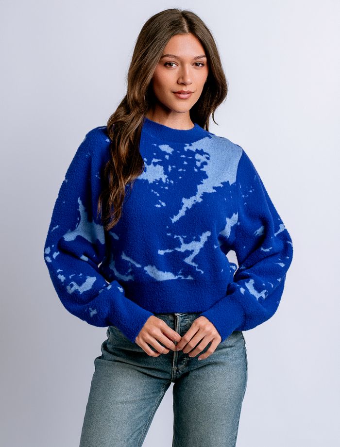 Carrara Sweater, Royal Blue Lt Blue