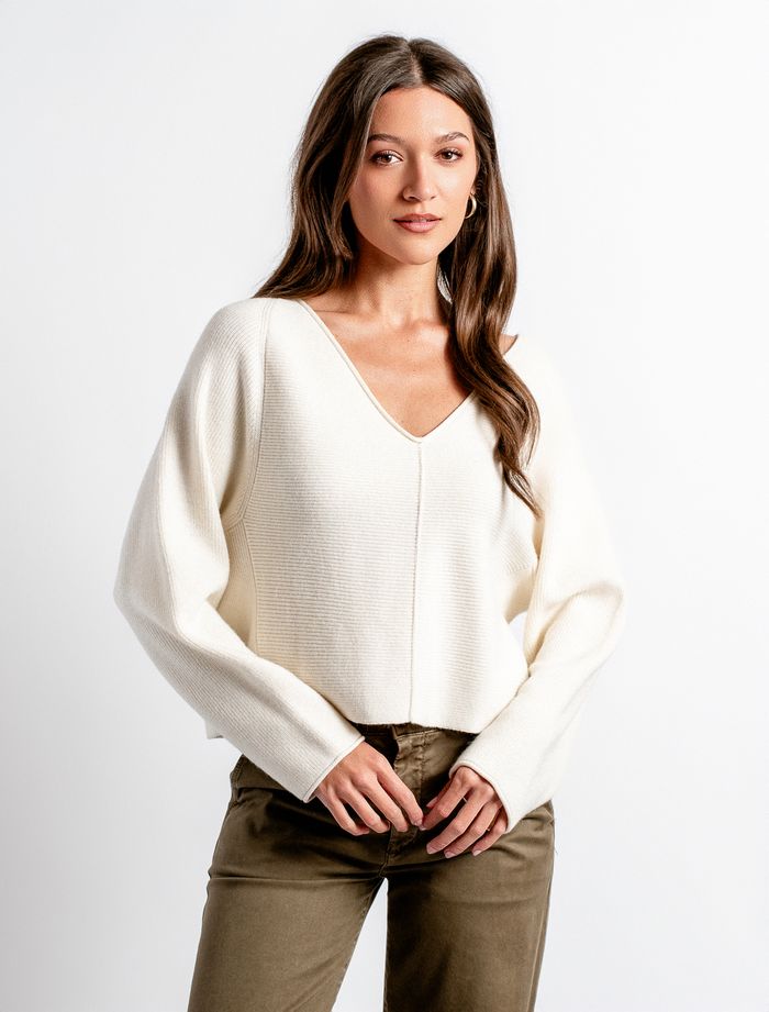 Asima V-Neck, Cream